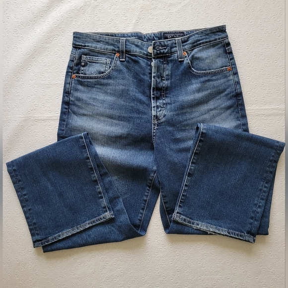 AG Adriano Goldschmied  women's sz 31 Jeans. ALEXXIS straight button fly  nwt - Picture 4 of 13